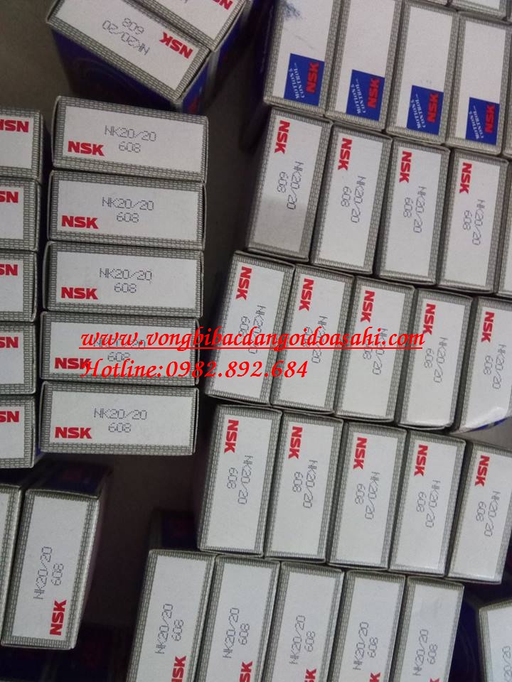 VÒNG BI - BẠC ĐẠN NK20.20 NSK 3 VÒNG BI - BẠC ĐẠN NK20.20 NSK