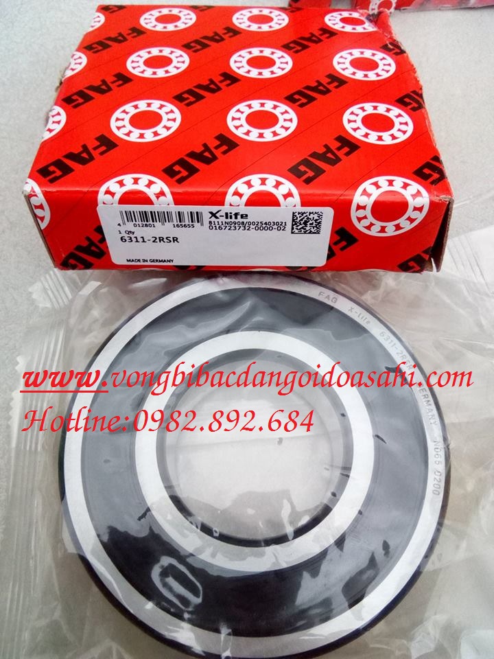 BẠC ĐẠN 6311 2RSR FAG 3 BẠC ĐẠN 6311 2RSR FAG